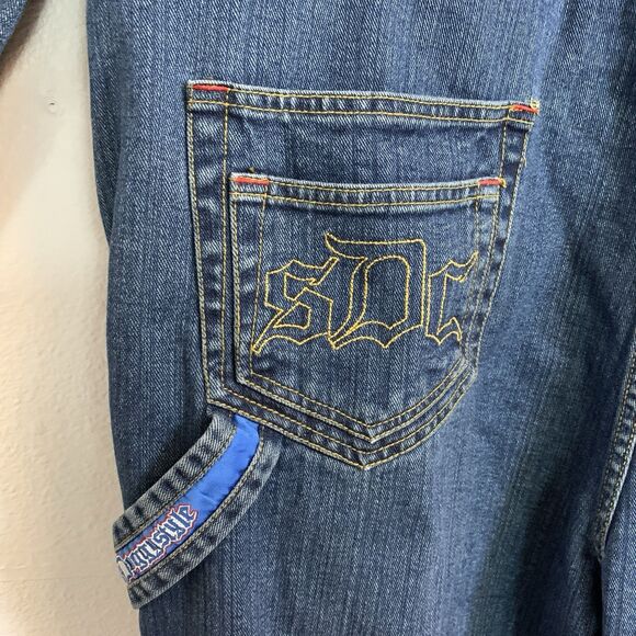 Vintage Y2K Snoop Dogg SDC Denim Coveralls Mens Size 3XL RARE Hip Hop Streetwear - Picture 10 of 16